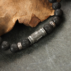 Браслет славянский «Руна Сила», цвет чёрный - Фото 3