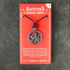 Амулет защитный №9 «Индрик-зверь», 28х28мм, металлический - фото 23803506