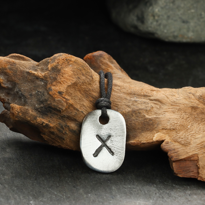 Амулет «Скандинавские Руны», руна ГЕБО, 21х29мм, металлический - Фото 1