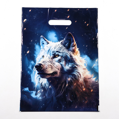 Пакет «Волк», полиэтиленовый с вырубной ручкой, 30×40 см, 50 мкм