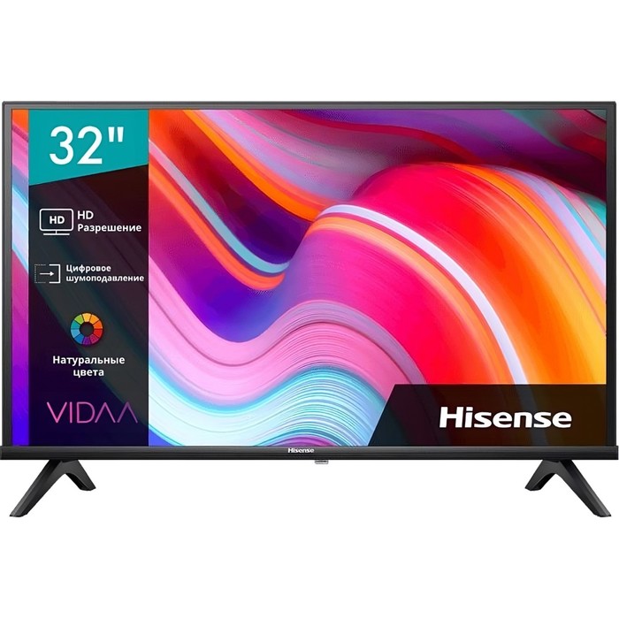 Телевизор LED Hisense 32" 32A4K Frameless черный HD 60Hz DVB-T DVB-T2 DVB-C DVB-S DVB-S2 US   102953 - Фото 1