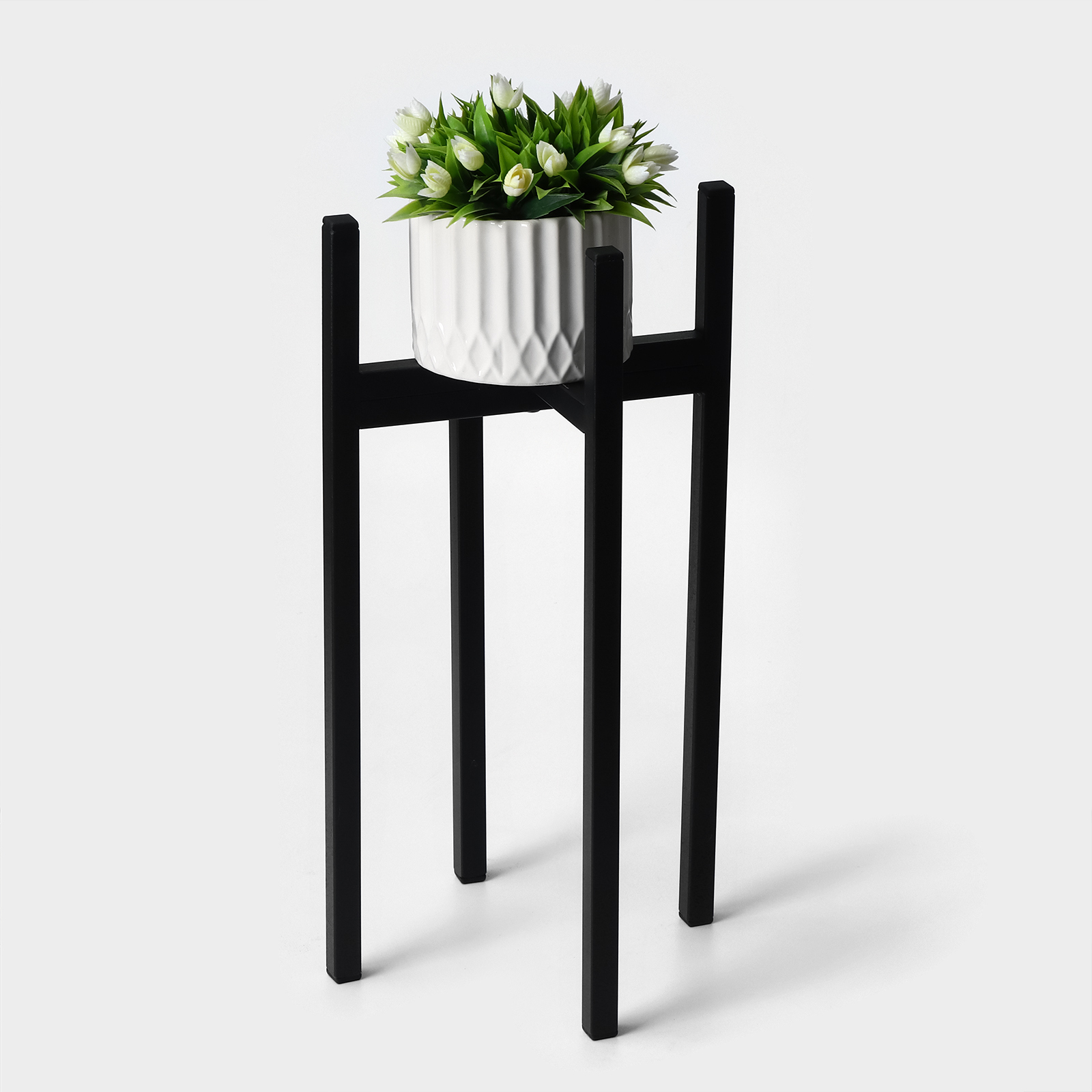 Подставка для цветов «Лофт», h=55 см, d=25 см, металл (10341966 ...
