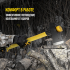 Колун-кувалда кованый ТУНДРА ПРОФИ, обратный всад, трёхкомпонентная рукоятка с защитой, 2.7 кг - Фото 5