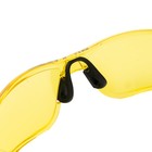 Очки защитные DENZEL 89199, поликарбонатные, открытого типа, желтые - Фото 3