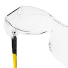 Очки защитные DENZEL 89201, поликарбонатные, открытого типа, увеличенная прозрачная линза - Фото 4