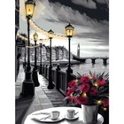 Картина по номерам с подрамником и гирляндой «Набережная», 30×40 см - Фото 2