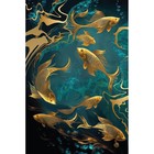 Картина по номерам с подрамником и поталью «Золотые рыбки», 20 х 30 см - Фото 2