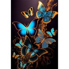Картина по номерам с подрамником и поталью «Магические бабочки», 30 х 40 см - Фото 2