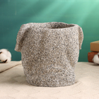 Кашпо "Рикки" серый камень, 18х16х15см - Фото 3