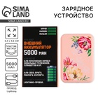 Зарядное устройство «Цветы», 5000мА - Фото 1