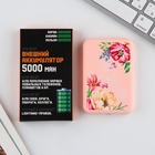 Зарядное устройство «Цветы», 5000мА - Фото 2