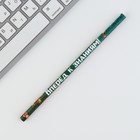 Карандаш простой чёрнографитный «Вперёд к знаниям!», без ластика, 17,7 х 0,7 см (комплект 10 шт) - фото 23742670