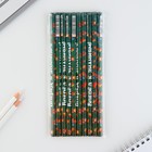 Карандаш простой чёрнографитный «Вперёд к знаниям!», без ластика, 17,7 х 0,7 см (комплект 10 шт) - фото 23742671