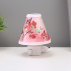 Ночник "Бабочки" LED бело-розовый 8,3х11х11 см RISALUX - фото 12052614