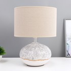 Настольная лампа "Камелия" Е27 40Вт бело-серый 27,5х27,5х39,5 см RISALUX - фото 4251245