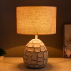 Настольная лампа "Камилла" Е27 40Вт бело-серый 27,5х27,5х42,5 см RISALUX - Фото 2