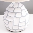 Настольная лампа "Камилла" Е27 40Вт бело-серый 27,5х27,5х42,5 см RISALUX - Фото 4
