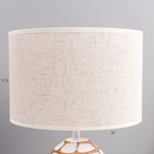 Настольная лампа "Камилла" Е27 40Вт бело-шоколадный 27,5х27,5х42,5 см RISALUX - Фото 3