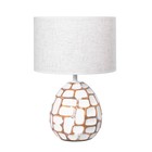 Настольная лампа «Камилла» Е27 40 Вт бело-шоколадный 27.5×27.5×42.5 см RISALUX - Фото 6