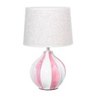 Настольная лампа "Лейла" Е14 40Вт бело-розовый 20х20х33 см RISALUX - Фото 6