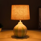 Настольная лампа «Лейла» Е14 40 Вт салатовая 20×20×33 см RISALUX - Фото 2