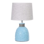 Настольная лампа "Медея" Е14 40Вт голубой 20х20х33 см RISALUX - Фото 6