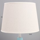 Настольная лампа «Мира» Е27 40 Вт голубой 25×25×37 см RISALUX - Фото 3
