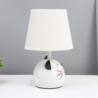 Настольная лампа "Котенок" Е14 40Вт белый 17х17х27 см RISALUX - Фото 3