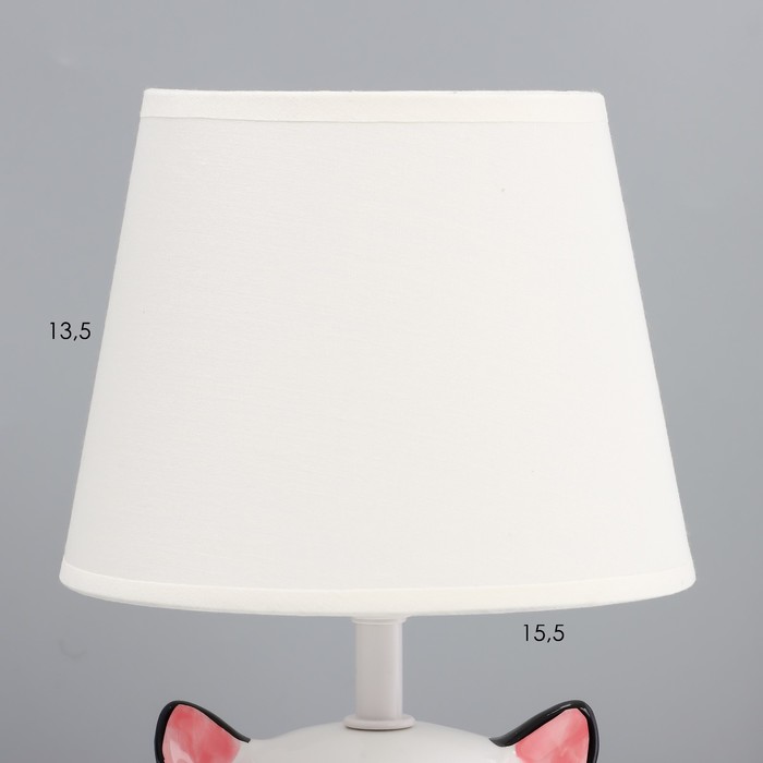 Настольная лампа "Котенок" Е14 40Вт белый 17х17х27 см RISALUX - фото 1927049308