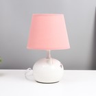 Настольная лампа "Киса" Е14 40Вт бело-розовый 17х17х27 см RISALUX - Фото 7