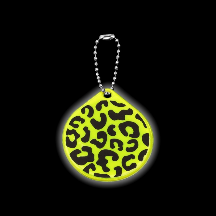 Светоотражающий элемент «Узор леопард», двусторонний, 5 × 5,7 см, цвет МИКС