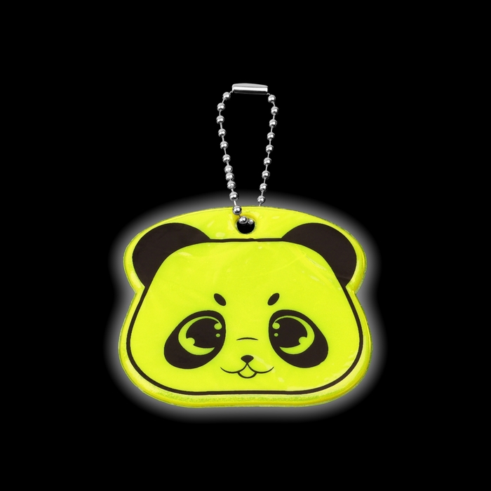 Светоотражающий элемент «Морда панды», двусторонний, 6 × 5,5 см, цвет МИКС