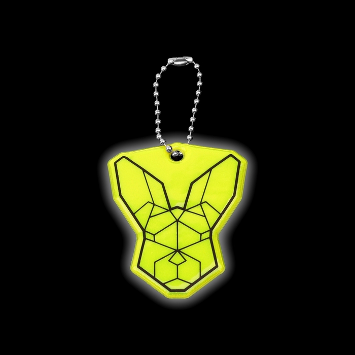 Светоотражающий элемент «Кролик», двусторонний, 4,7 × 6 см, цвет МИКС