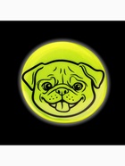 Светоотражающий значок «Мордочка мопса», d=5.8 см, МИКС - Фото 2