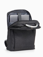 Рюкзак городской на молнии, 2 кармана, с USB, цвет чёрный 10205341 - фото 5400576