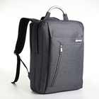 Рюкзак городской на молнии, 2 кармана, с USB, цвет серый - фото 321164129