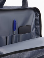 Рюкзак городской на молнии, 2 кармана, с USB, цвет серо-синий 10205352 - фото 16738445