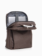 Рюкзак городской, с отделом для ноутбука, с USB разъёмом, 30×13×41 см, коричневый - Фото 11