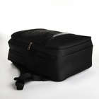 Рюкзак школьный, 2 отдела на молнии, 4 кармана, с USB, цвет чёрный - Фото 5