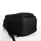 Рюкзак молодёжный, 2 отдела на молнии, наружный карман, с USB, цвет чёрный - Фото 5