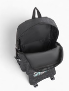 Рюкзак школьный на молнии, с карманами, однотонный, размер 30×14×45 см, чёрный/голубой/белый - фото 53177511