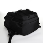 Рюкзак школьный на молнии, 5 карманов, цвет чёрный - Фото 3