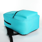 Рюкзак молодёжный на молнии, наружный карман, цвет голубой - Фото 3