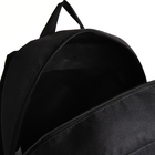 Рюкзак молодёжный на молнии, наружный карман, цвет чёрный - Фото 6