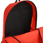 Рюкзак школьный на молнии, наружный карман, цвет красный - фото 11183822
