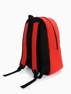 Рюкзак школьный на молнии, с карманами, однотонный, размер 29×14.5×42 см, красный - Фото 6