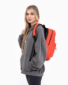 Рюкзак школьный на молнии, с карманами, однотонный, размер 29×14.5×42 см, красный - Фото 8