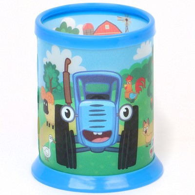 Органайзер для канцелярии, 10×8×8 см, «Синий трактор»