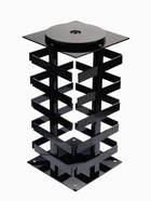 Подставка для украшений «QF. Вертушка», 5 ярусов, 64 пары, пластик, 15×15×32 см, чёрная - Фото 3