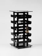 Подставка для украшений «QF. Вертушка», 5 ярусов, 64 пары, пластик, 15×15×32 см, чёрная - Фото 6